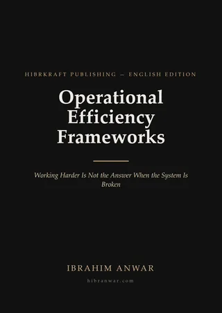 Cover, Operational Efficiency Frameworks