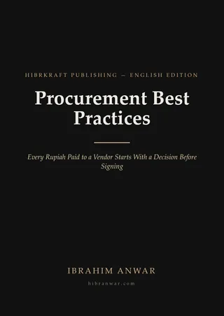 Cover, Procurement Best Practices