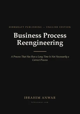 Cover, Business Process Reengineering