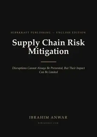 Cover, Supply Chain Risk Mitigation