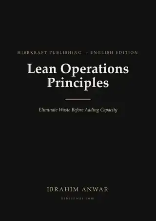 Cover, Lean Operations Principles