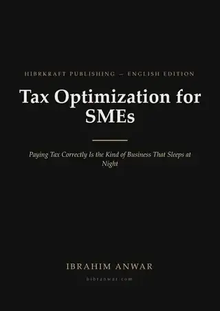 Cover, Tax Optimization for SMEs