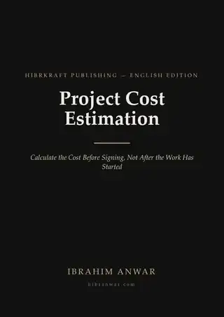 Cover, Project Cost Estimation