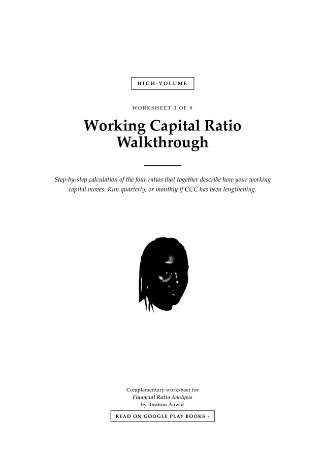 Cover, Working Capital Ratio Walkthrough
